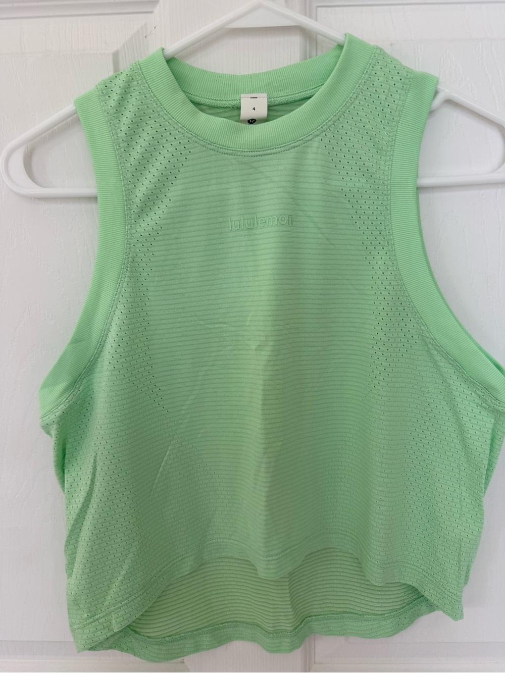 Lululemon athletica Swifty High Low Cropped Tank, Size 4